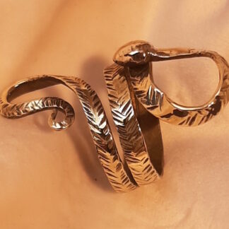 brass snake ring